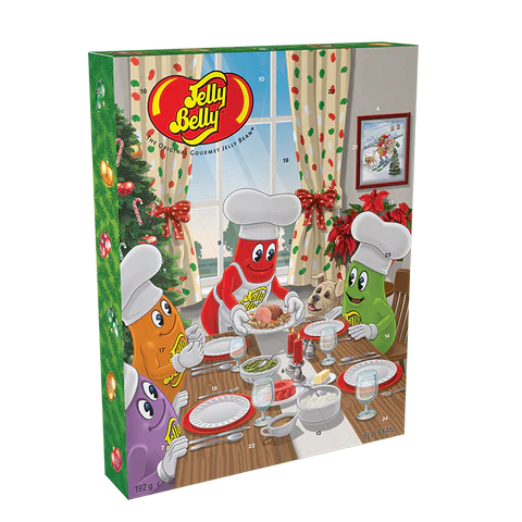 Jelly Belly Family Dinner 2025 advent calendar with 24 jelly bean bags