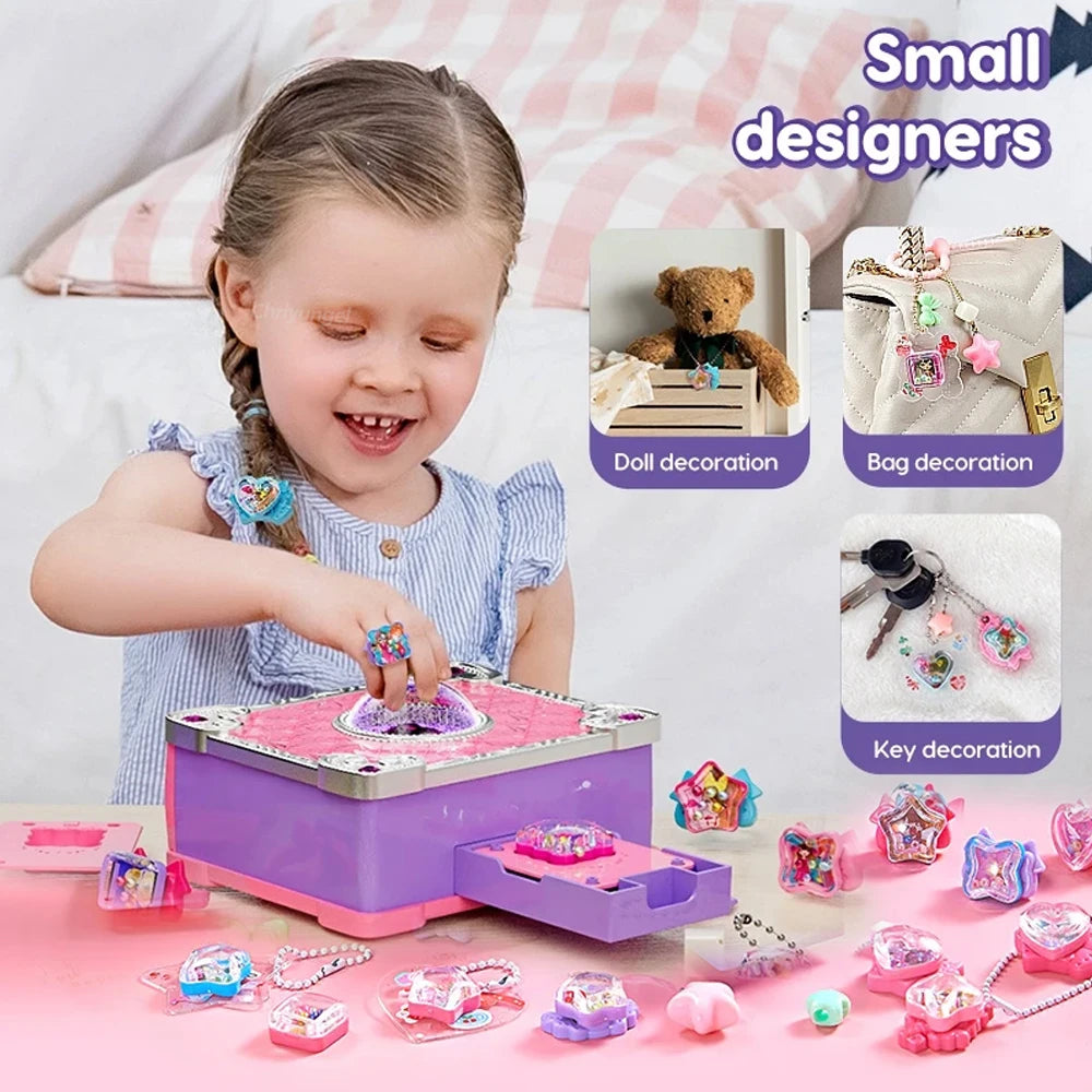Educational jewelry making kit for kids