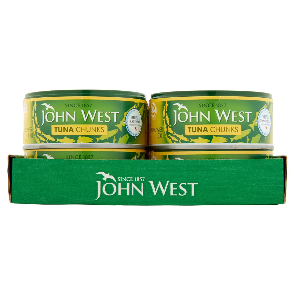 John West Tuna Chunks in Sunflower Oil 12 x 145g cans