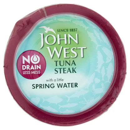 Ready-to-use John West Tuna Steaks, 110g per can