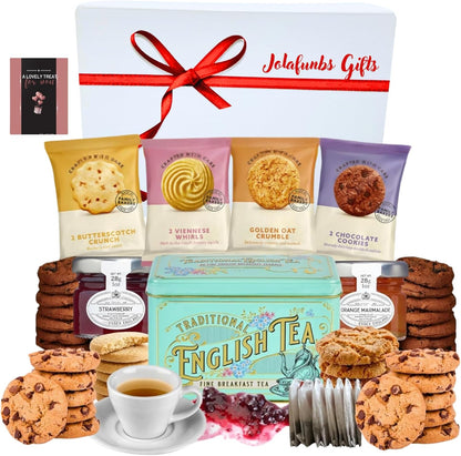 JOLAFUNBS English tea and biscuit gift hamper