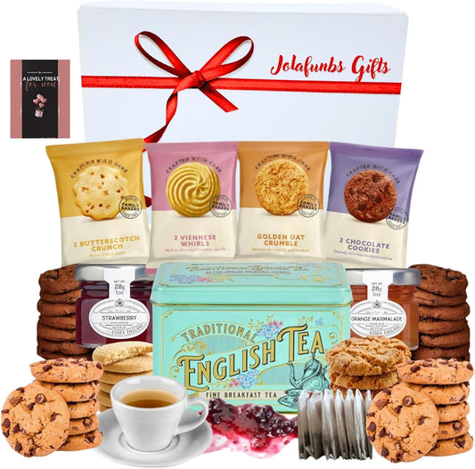 JOLAFUNBS English tea and biscuit gift hamper