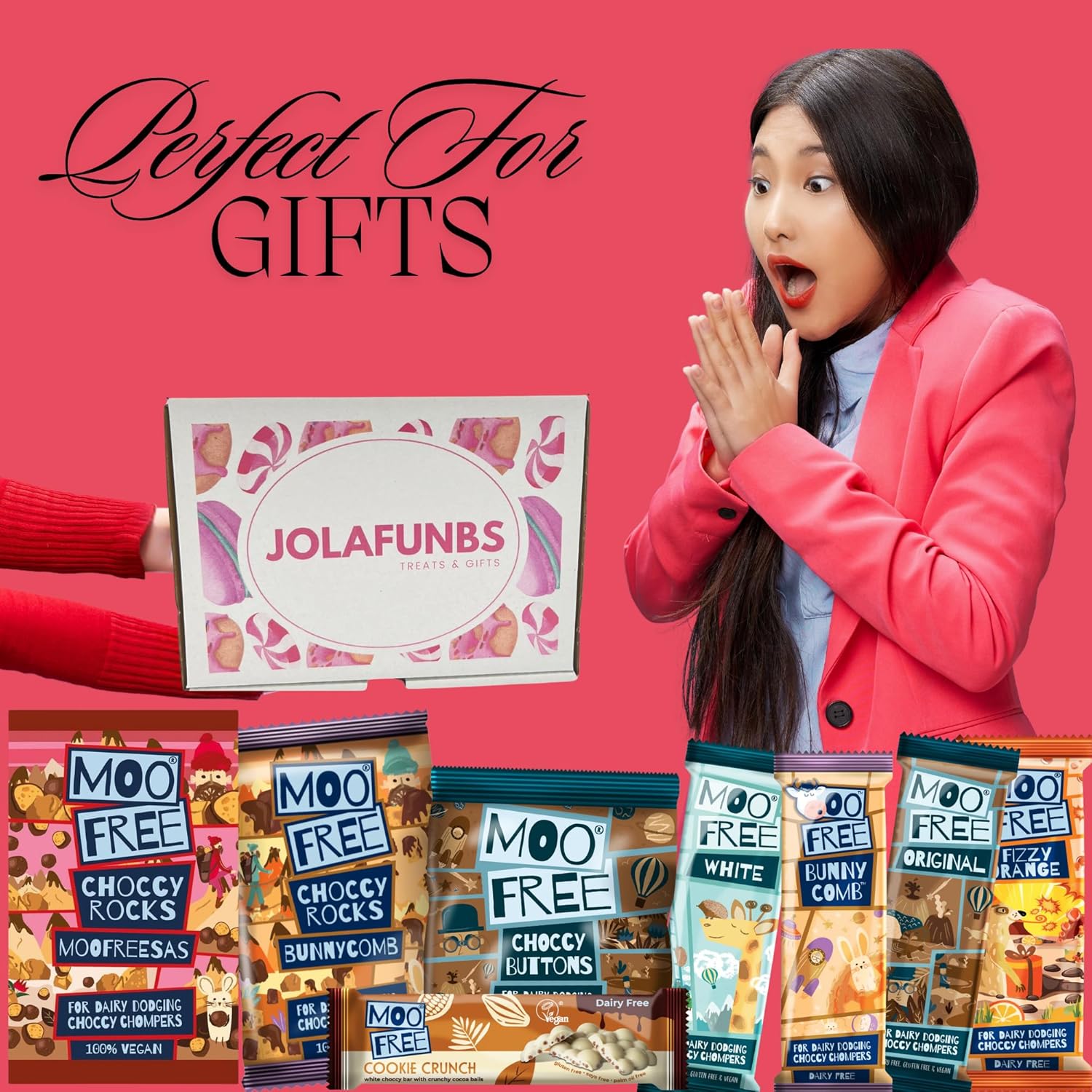 JOLAFUNBS Moo Free chocolate selection box – vegan and delicious