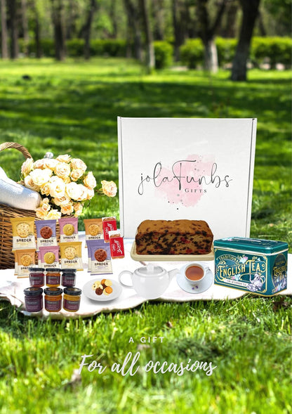 JOLAFUNBS tea time gift set with afternoon treats