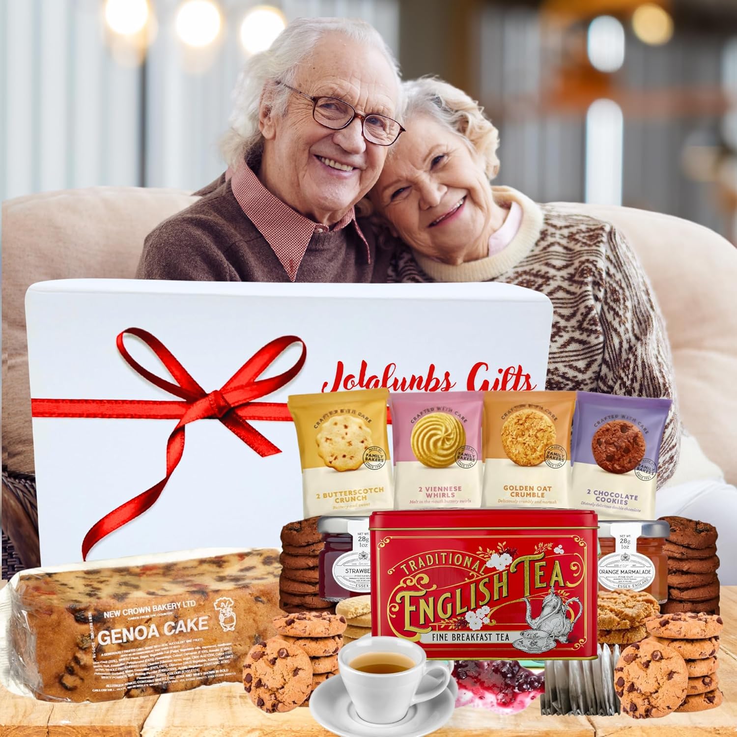 Premium tea and biscuit hamper by JOLAFUNBS