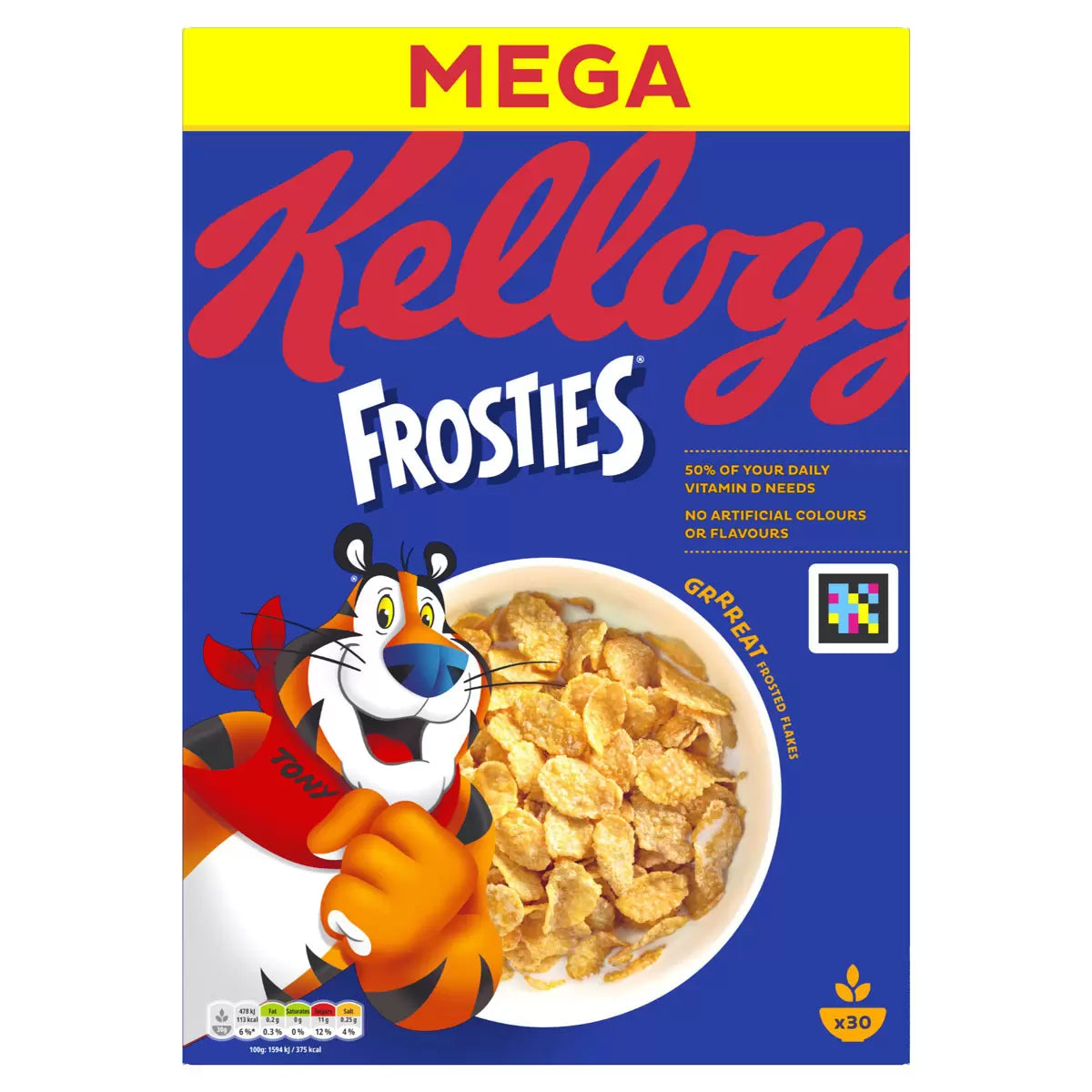 Kellogg’s Frosties breakfast cereal family pack with vitamins and iron