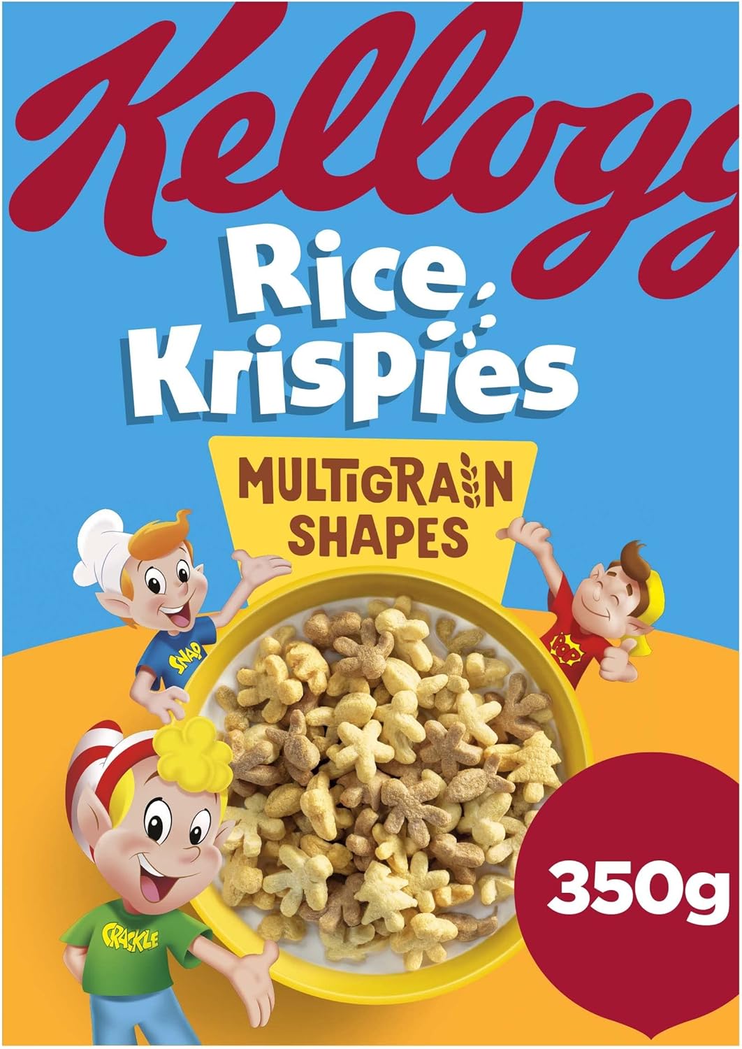 kelloggs rice krispies multigrain shapes 350g box