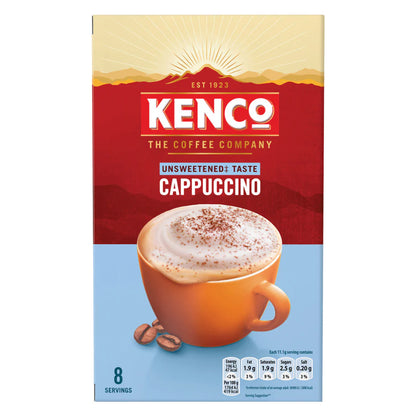 Bulk pack of 40 Kenco Unsweetened Cappuccino Instant Coffee sachets