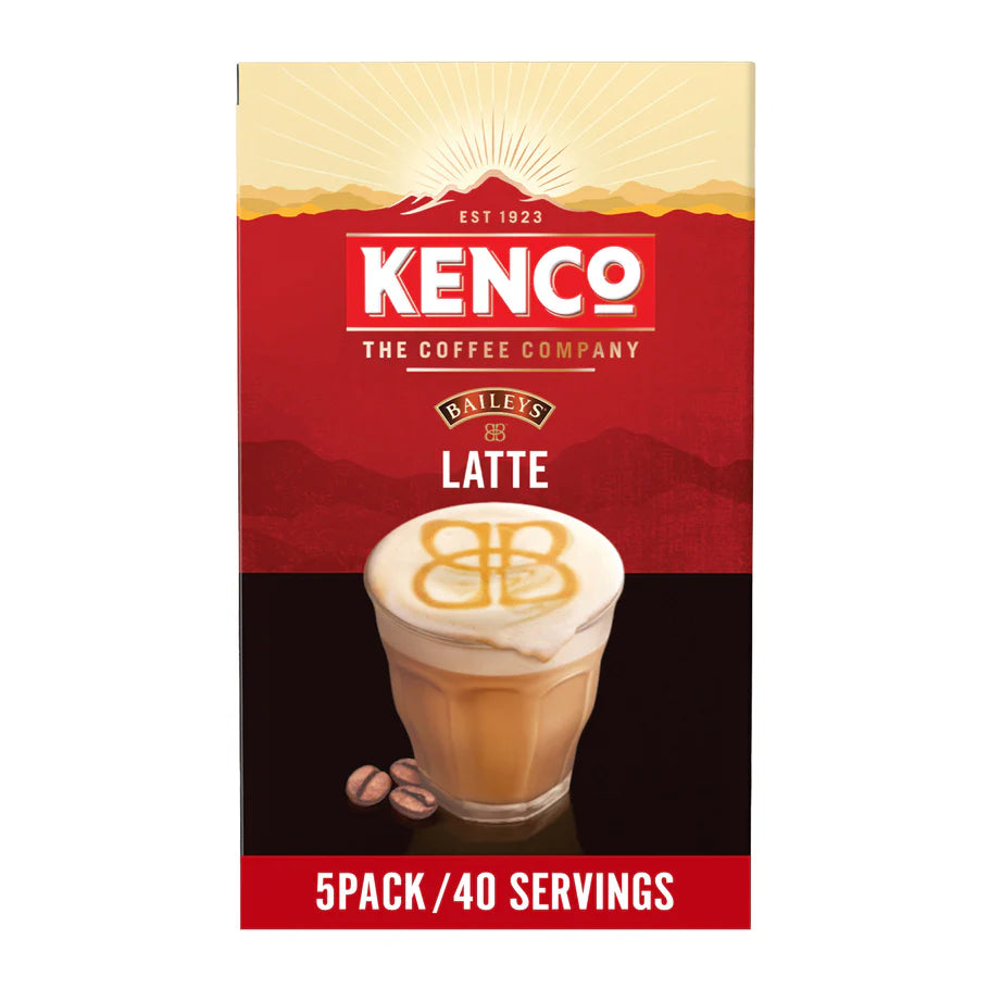 Convenient 5x8 Kenco Baileys Latte sachet pack