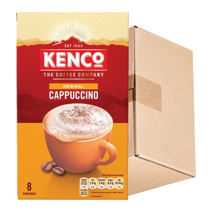 Kenco Cappuccino Instant Coffee Sachets for creamy coffee lovers