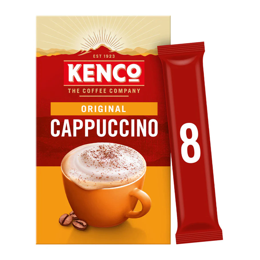  Smooth and frothy Kenco Cappuccino instant coffee sachets