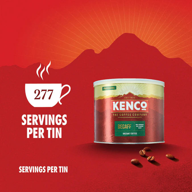 Easy-to-store and use decaf coffee for catering or home