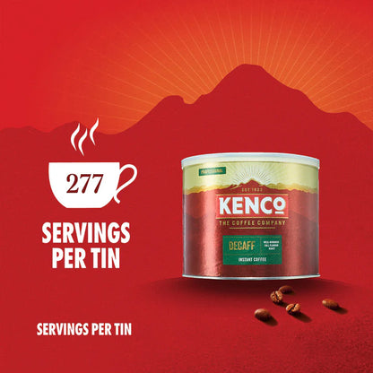 Easy-to-store and use decaf coffee for catering or home