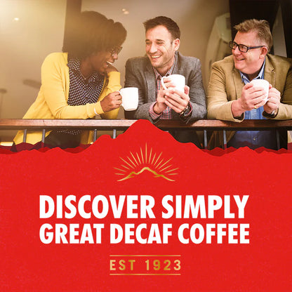 Office-friendly tin of Kenco decaf with 277 servings