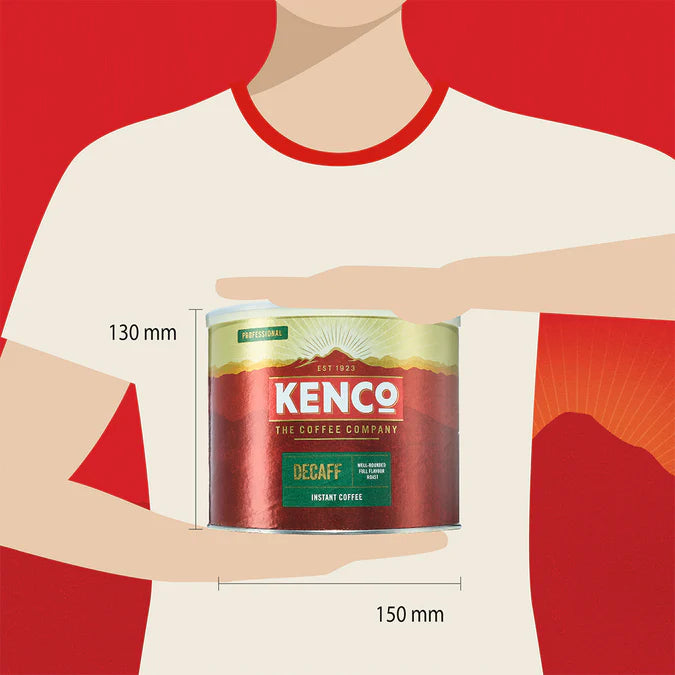 Kenco instant decaf coffee ideal for anytime enjoyment