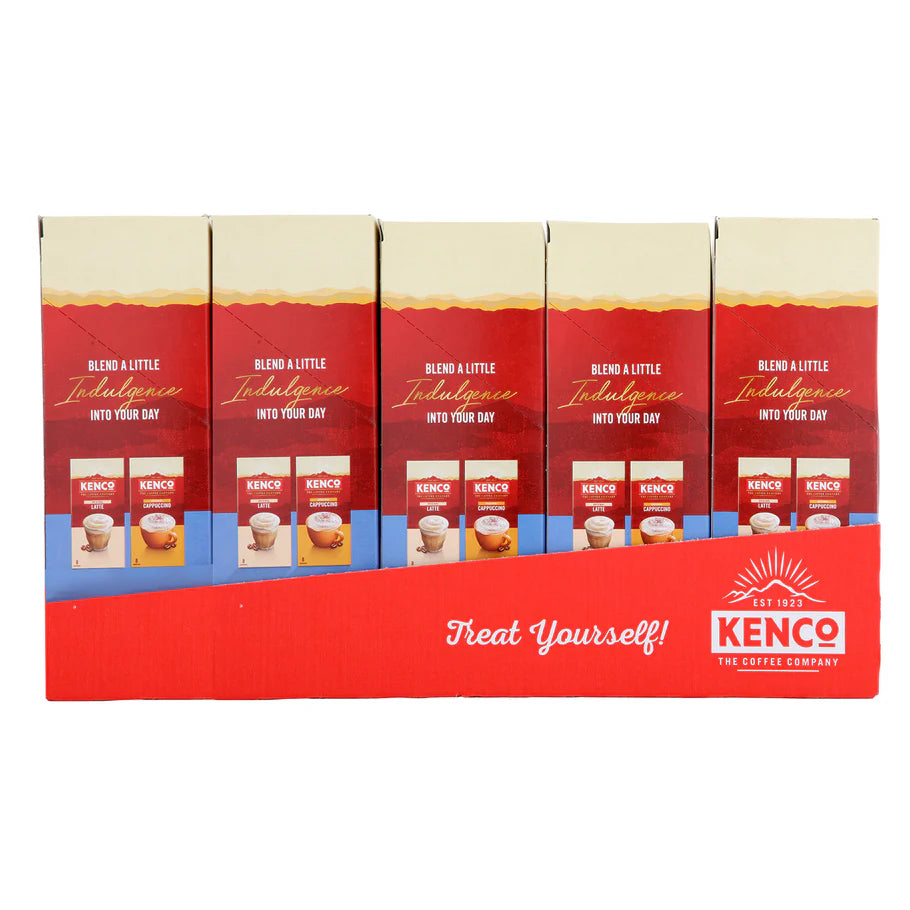 Smooth and velvety texture of Kenco Flat White Instant Coffee sachets