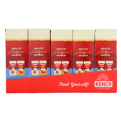 Smooth and velvety texture of Kenco Flat White Instant Coffee sachets
