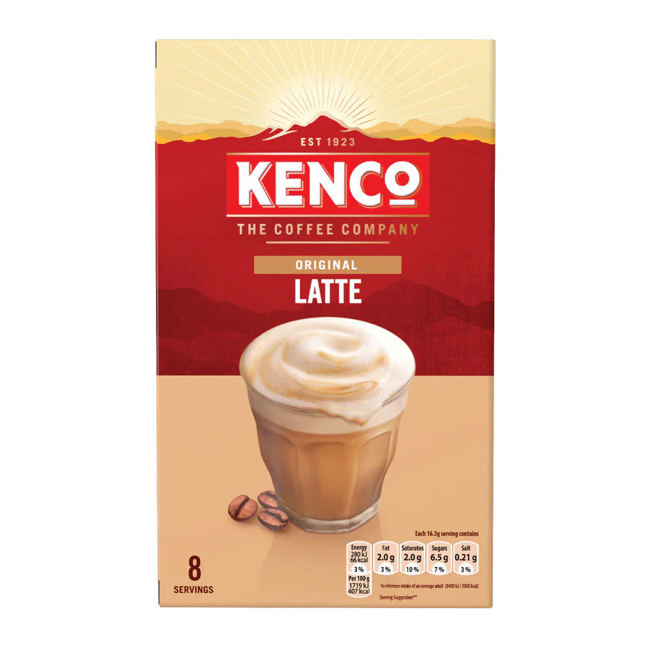 Relax and enjoy your perfect coffee break with Kenco Latte sachets
