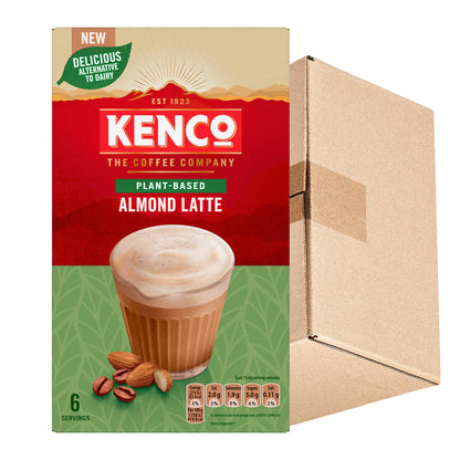 Barista-style almond latte with smooth frothy top