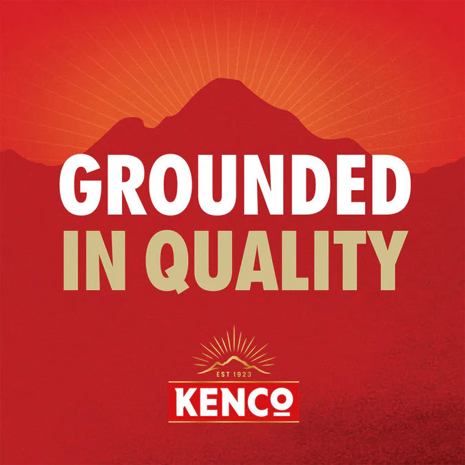  Freshly brewed Kenco Smooth Roast Instant Coffee in a white cup.