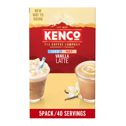Café-style vanilla latte made easy with Kenco instant sachets