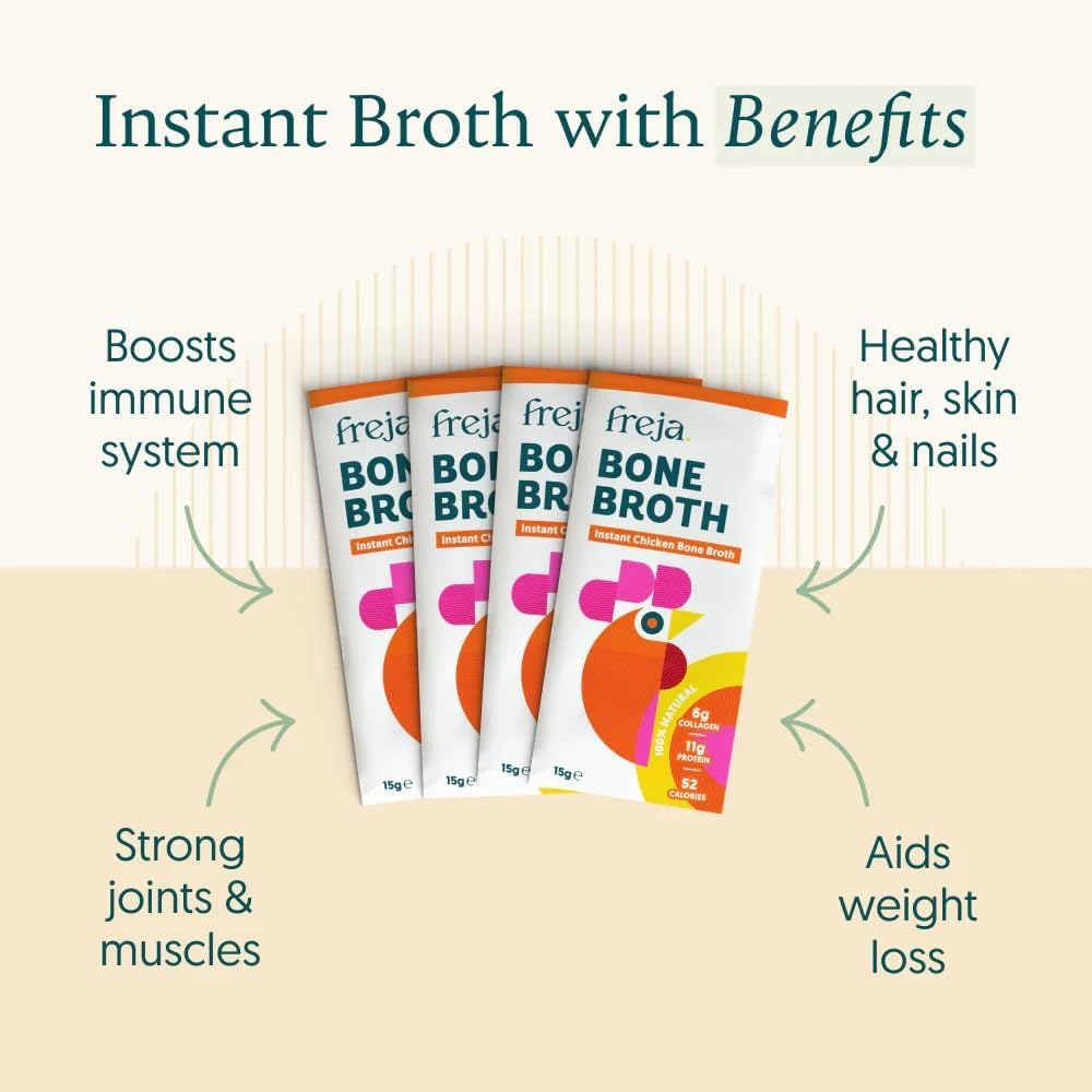 Keto-friendly and gluten-free instant bone broth