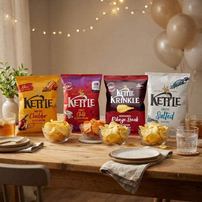 Kettle multipack crisps for parties and events