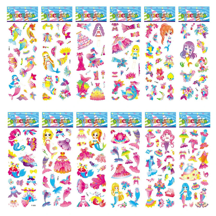 Cartoon sticker bulk pack for kids craft and scrapbooking