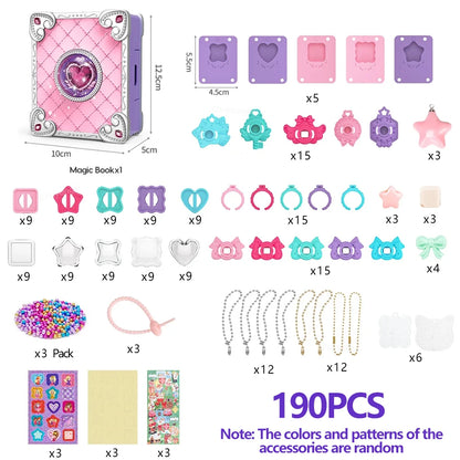 Handmade jewelry making toy set for girls