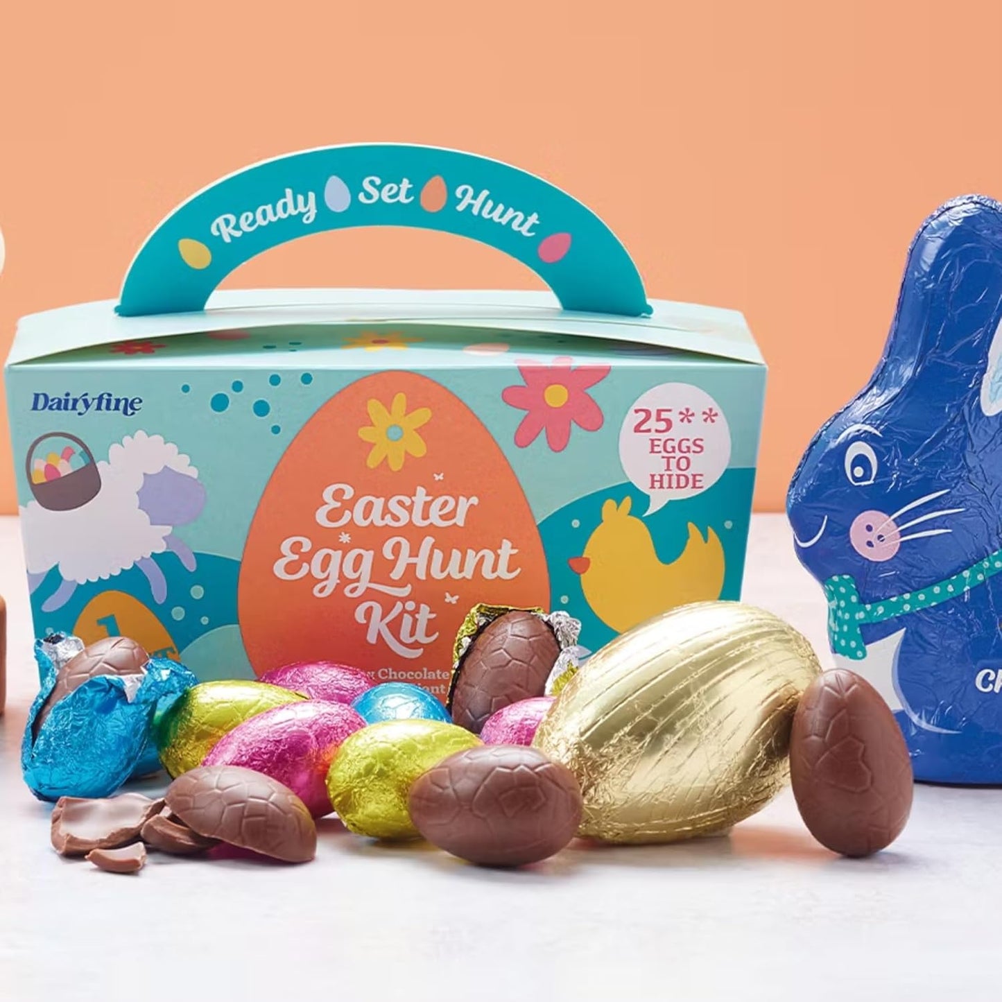 Birthday chocolate gift box with Easter theme for boys and girls