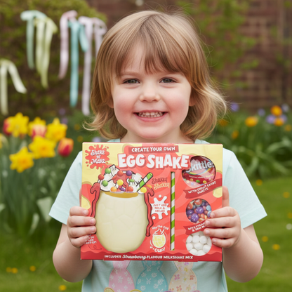 Strawberry flavoured shake kit with interactive activity