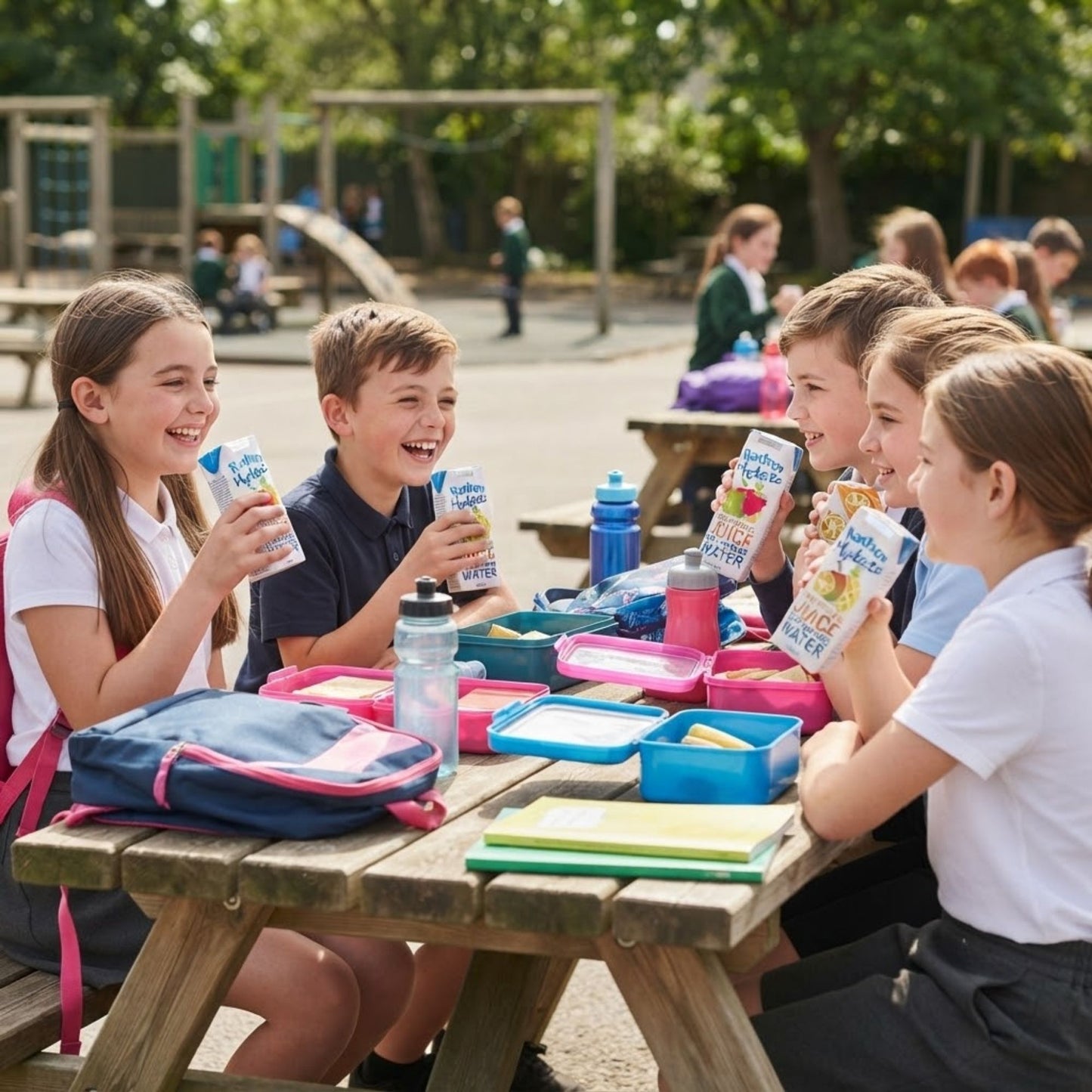 Kids lunchbox juice cartons