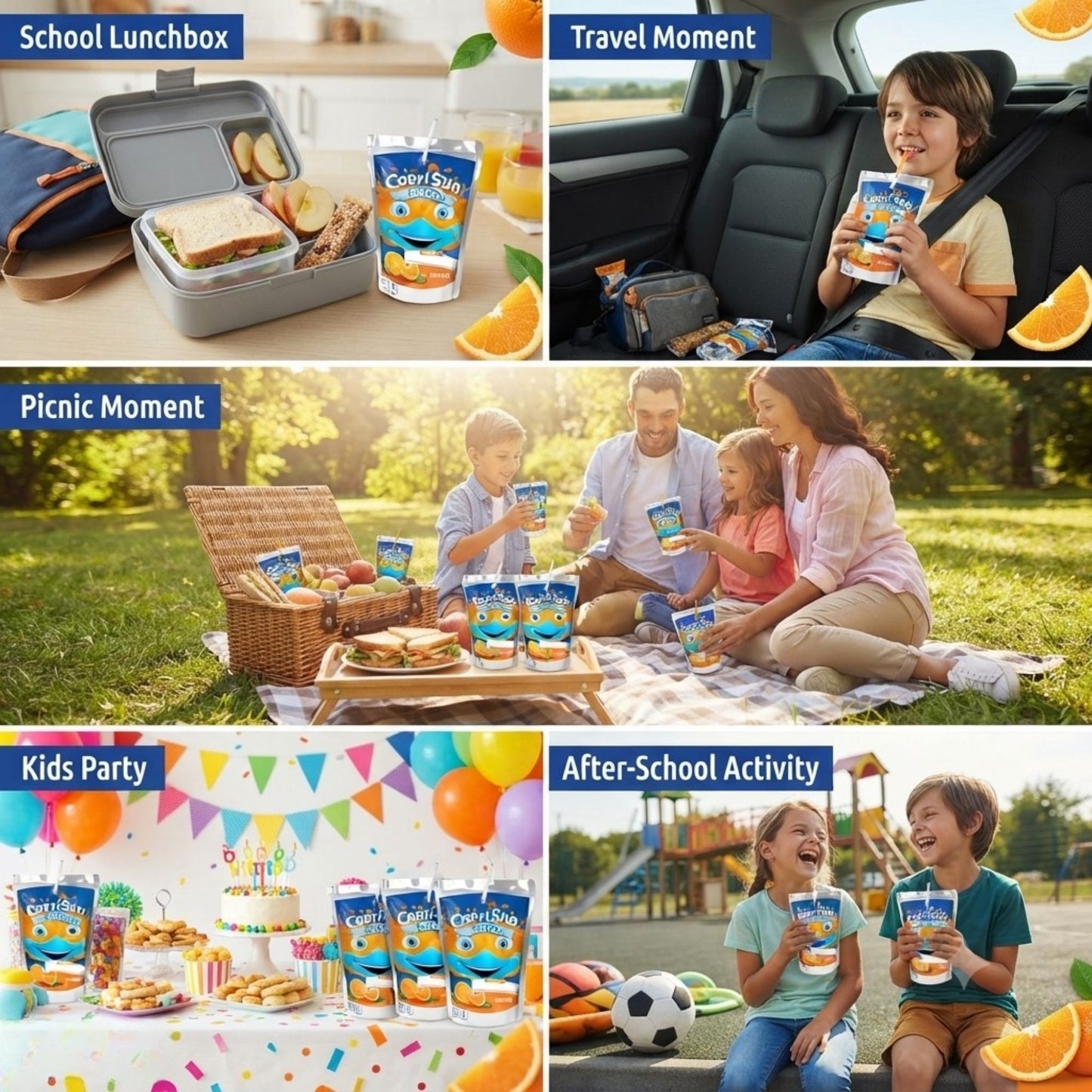 Capri-Sun no added sugar orange drinks