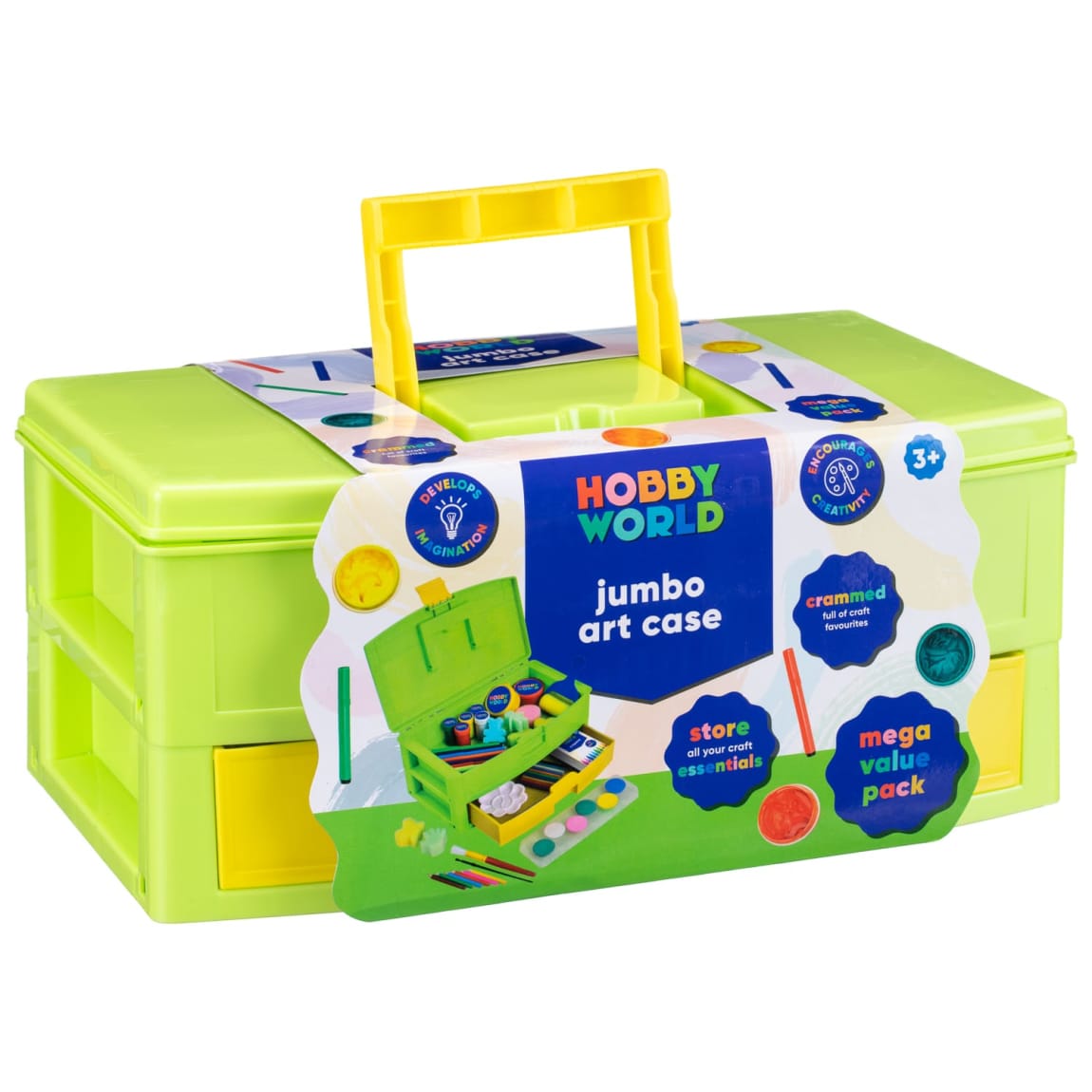 Portable children's art supply case