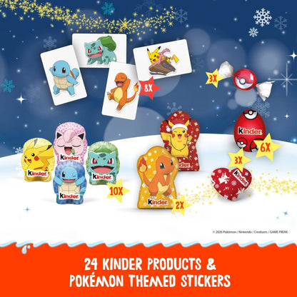 Pokémon themed Kinder Christmas advent calendar