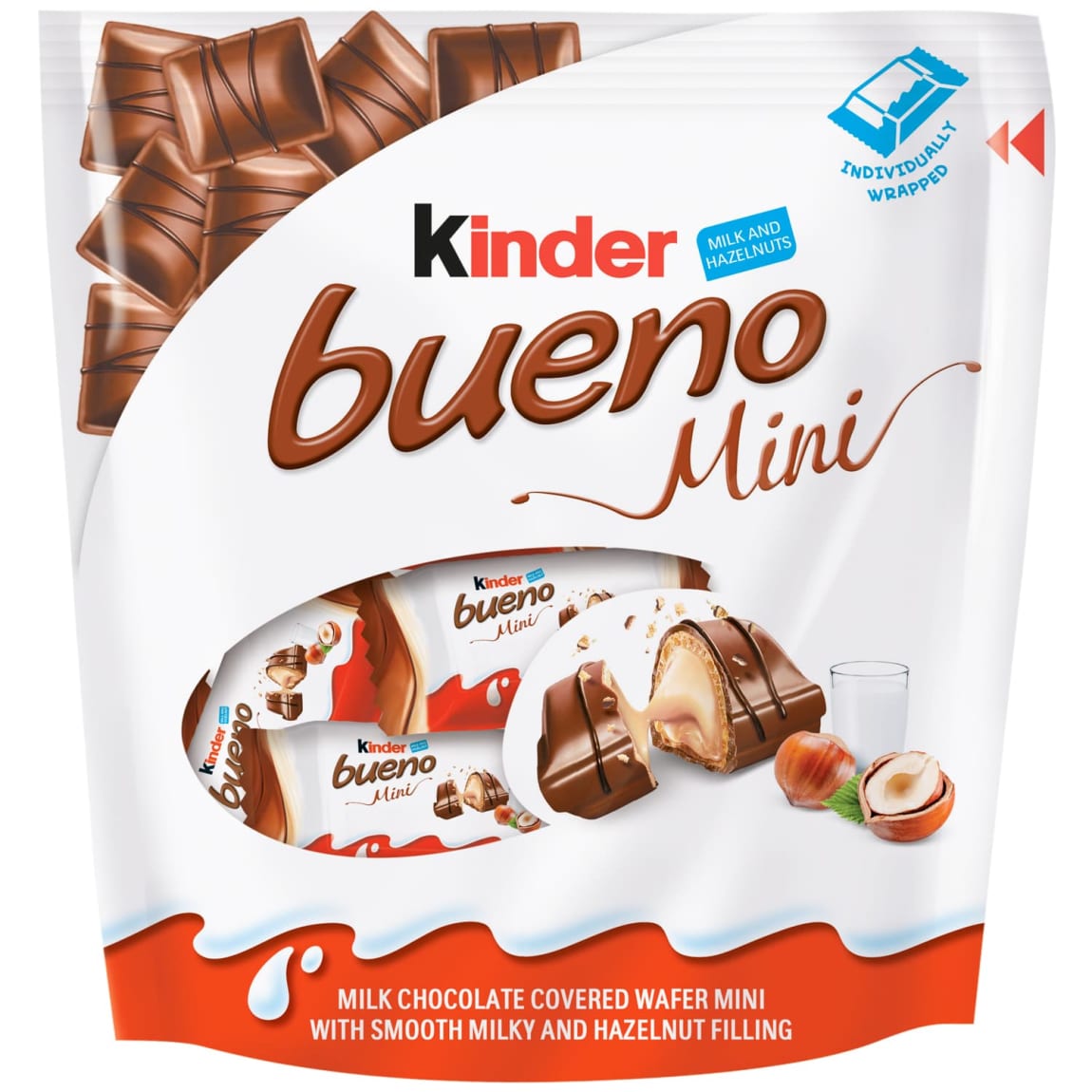Kinder Bueno Mini Milk Chocolate Hazelnut Wafer Bites 20pk – Jolafunbs