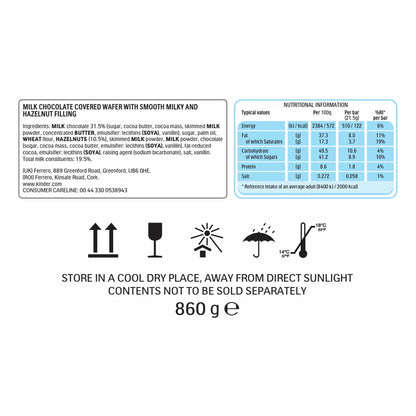 Multipack of Kinder Bueno Classic chocolate bars