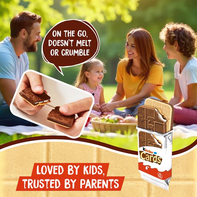 Delicious wafer biscuits with classic Kinder taste