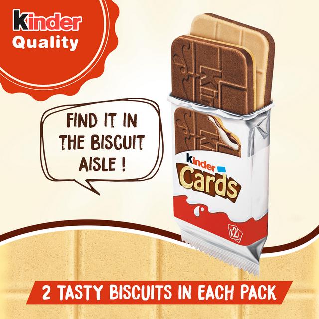 Crispy and creamy Kinder Cards for on-the-go snacking