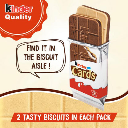 Crispy and creamy Kinder Cards for on-the-go snacking