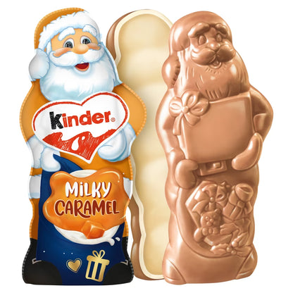 Festive Kinder Milky Caramel chocolate figure for Christmas stockings