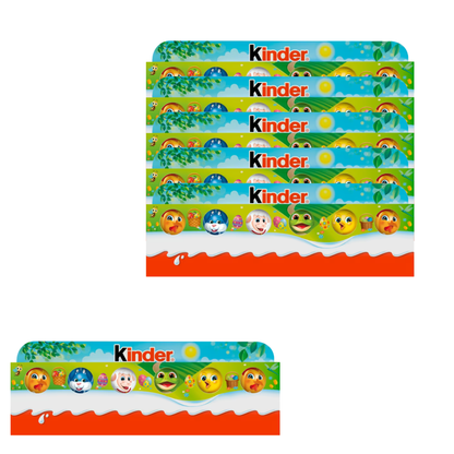 Smooth creamy Kinder milk chocolate flavour