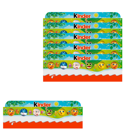 Smooth creamy Kinder milk chocolate flavour