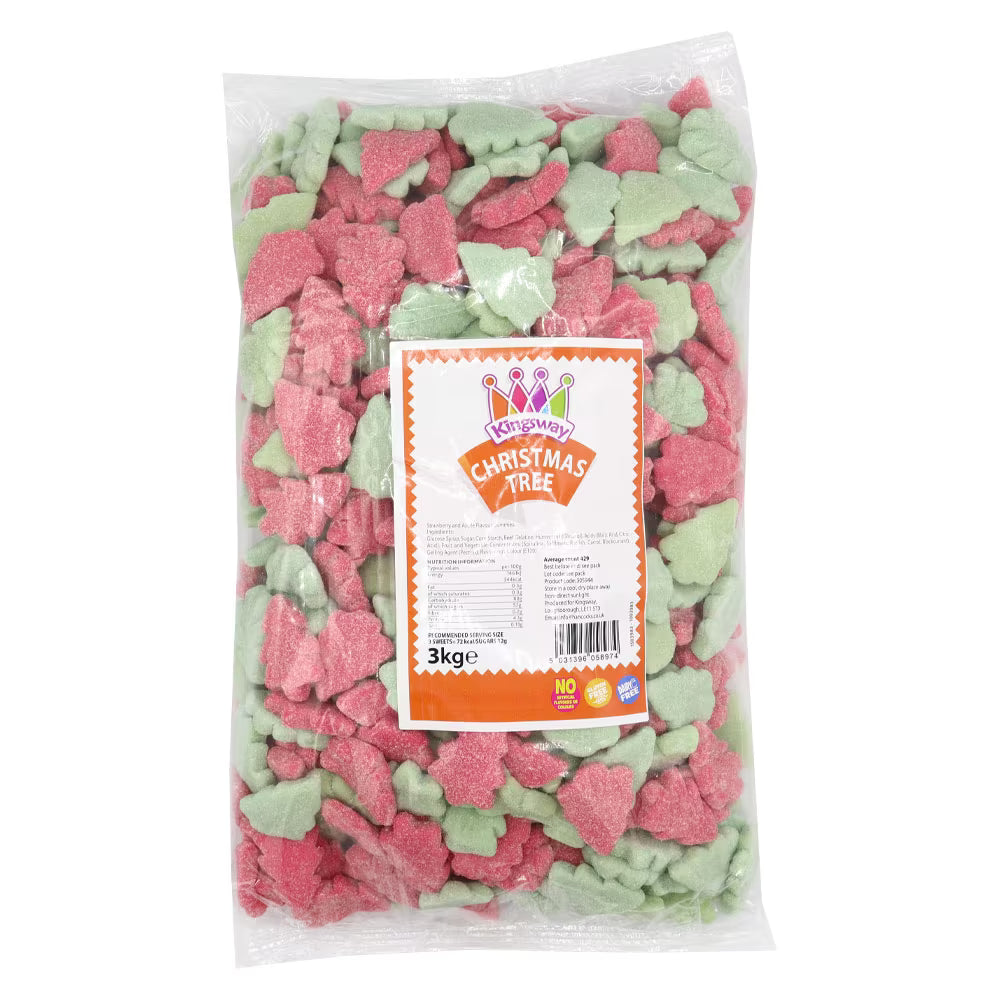 Bulk strawberry and apple Kingsway Christmas Tree sweets
