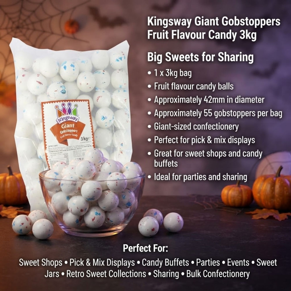 Kingsway Fruit Flavour Giant Gobstoppers