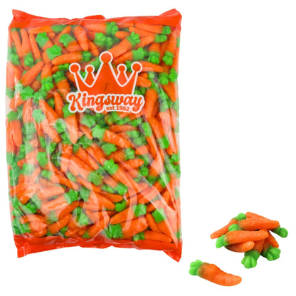 Kingsway Gummy Carrots 3kg – Bulk Orange Flavored Sweets