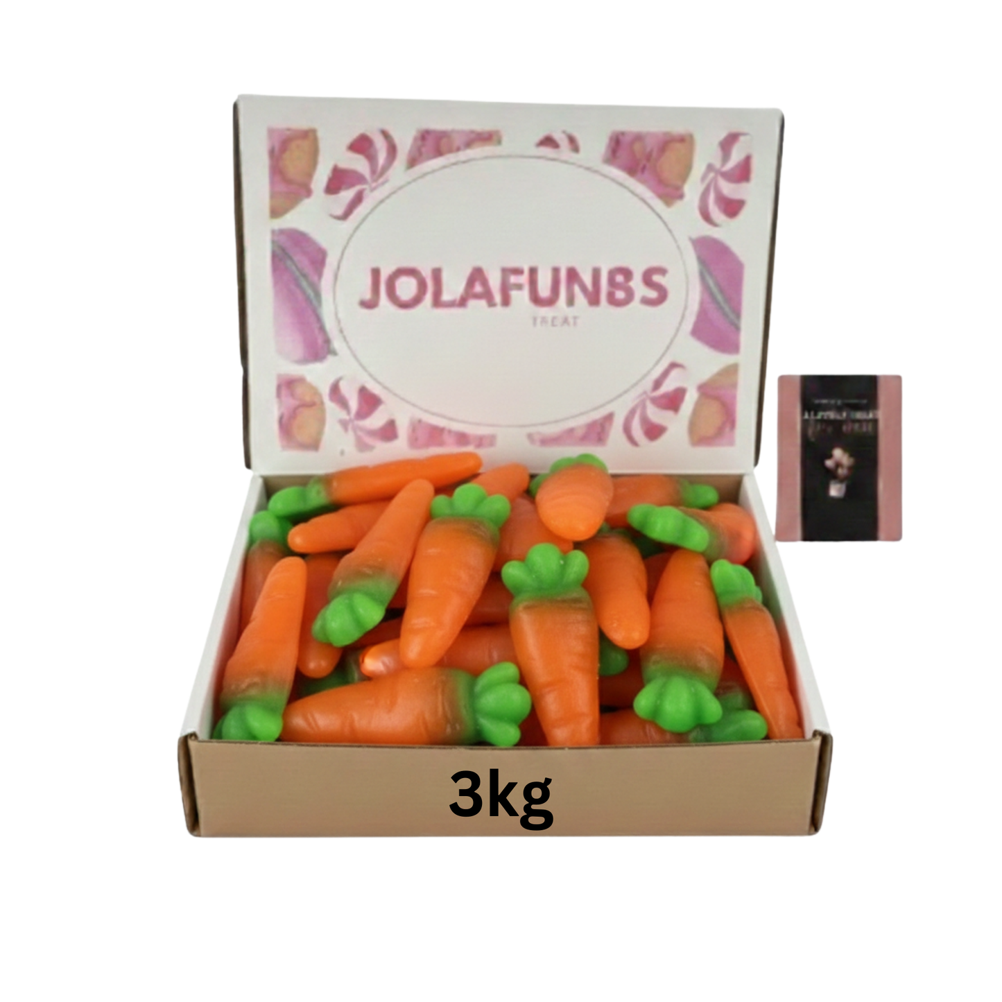 Kingsway Gummy Carrots Bulk 3kg and 6kg orange flavour