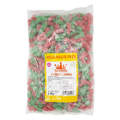 Kingsway mega value vegan sugared candy canes pack 2.5kg