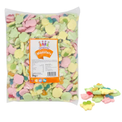 Kingsway Monsters 3kg fruit flavour jelly sweets in fun monster shapes