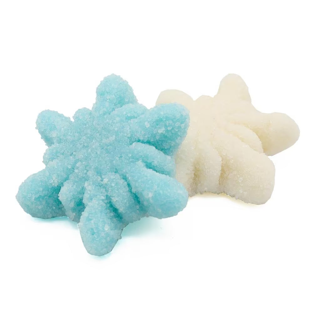Sugared snowflake-shaped jelly sweets by Kingsway